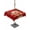 Red, variant on Outdoor Tablecloth with Umbrella Hole, Merry Christmas Spillproof Waterproof Outdoor Table Cover, Winter Cartoon Xmas Deer Snowflake Patio Tablecloths for Party Picnic Camping, Rectangle 54"x80"