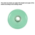 thumbnail image 4 of Uxcell Roller Skate Toe Stops with Screwdriver 82A Rubber Brake Stoppers Block, Green 1 Pair, 4 of 5