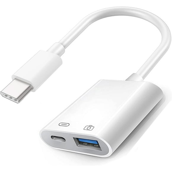 shiyou-USB-C to USB Adapter with 30W Charging Port for iPhone 15 Pro Max MacBook Pro Air 2023 iMac iPad Mini Pro, Apple MFi Certified OTG Support Camera, Card Reader, USB Flash Drive, MIDI Keyboard (