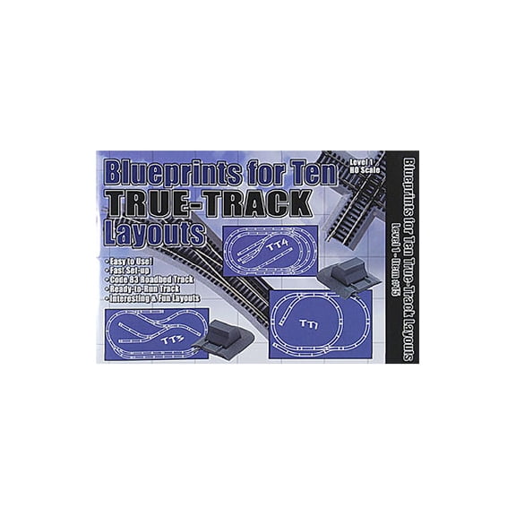 Atlas Model 15 HO Blueprints for 10 True-Track Layouts ATL15