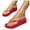 Red, variant on Women's Platform Flip Flops Arch Support Yoga Mat Comfort Walking Beach Thong Wedge Sandals Size 7