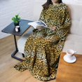 thumbnail image 1 of Couverture en Polaire Premium avec Manches pour Adultes, Femmes, Hommes Chaude, Confortable, Extra Douce, Microplush, Func, Légère et Portable (Mépard, Poche Régulière), 1 of 8