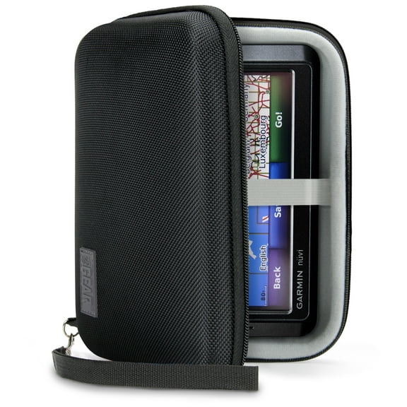 USA Gear 7.5 Inch Hard Shell Electronics Organizer - Compatible with Portable Hard Drive & More