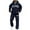 Navy, variant on Mens Tracksuit - 2 Piece Sweatsuit for Men Sweatsuit Jogging Suits Full Zip Jacket Pants Outfits Workout Sports Set Sportswear