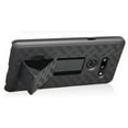 thumbnail image 4 of Case with Clip for LG G8 ThinQ, Nakedcellphone [Black Tread] Kickstand Cover with [Rotating/Ratchet] Belt Hip Holster Holder Combo for LG G8 ThinQ (LM-G820), 4 of 8