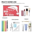 thumbnail image 4 of Susaid Saying Ho Ho Ho Print Makeup Mini Bags for Women Multi Color Cosmetics Bag Travel Toiletry Bag Pencil Pouch Blank Makeup Bags with Zipper, 4 of 7