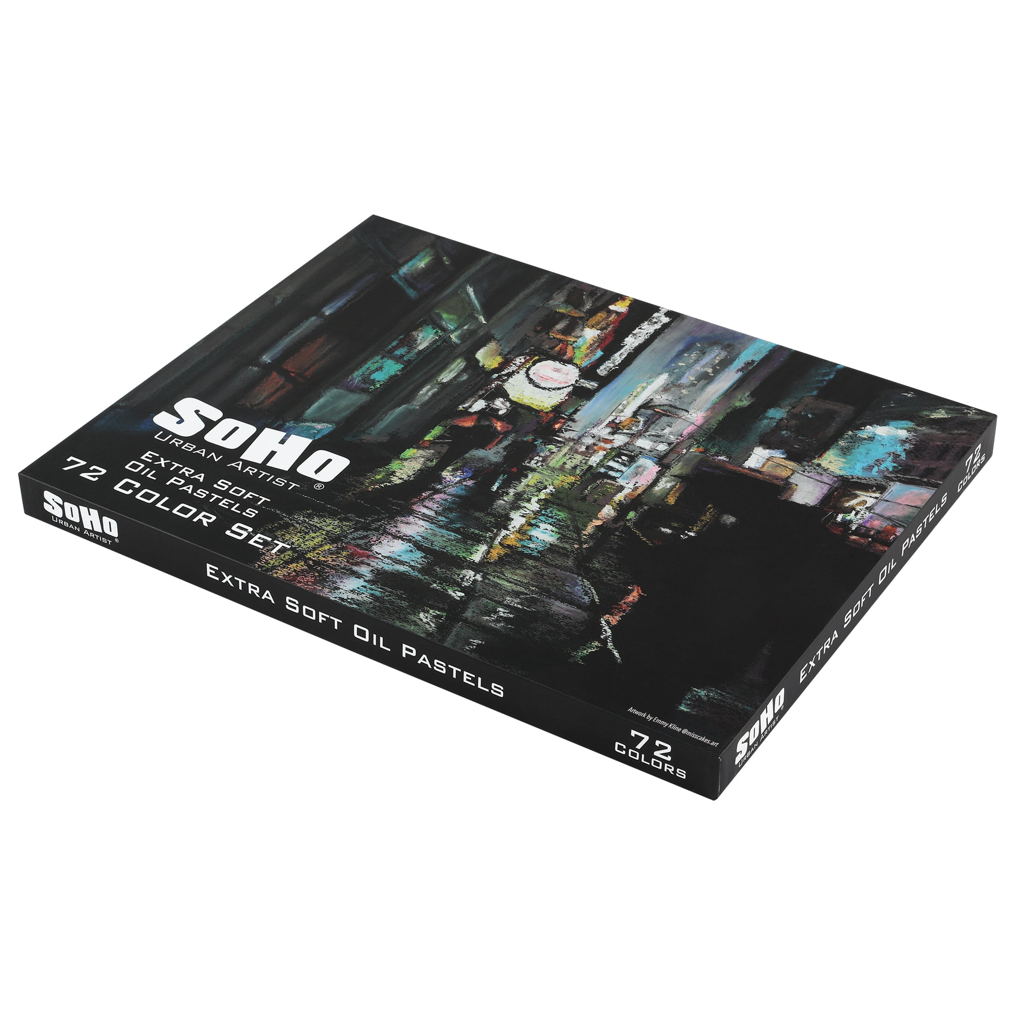 SoHo Urban Artist Oil Pastels Set of 72 - Extra Soft, Blendable, Highly Pigmented and Vibrant, Ideal for Artists & Professionals - Suitable for Drawing, Sketching, Layering, and Scraping