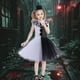 thumbnail image 4 of Disfraz de payaso de carnaval de Halloween, lindo vestido de tutú blanco y negro para niña, vestido de fiesta de cumpleaños, regalo festivo, conjunto de accesorios de ropa, 4 of 5