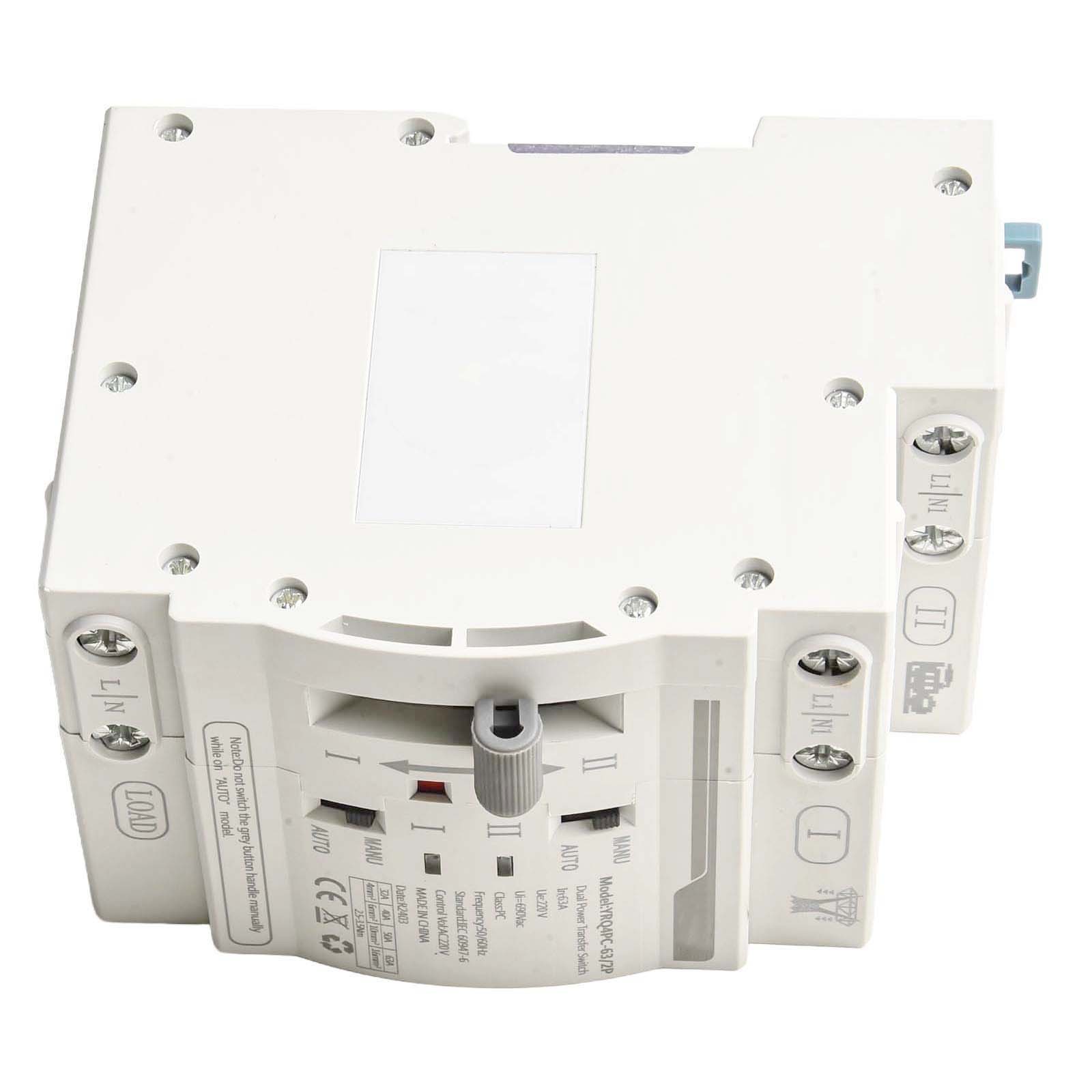 ATS Dual Power Automatic Transfer Switch for Reliable Power Switching 220V 2P 63A