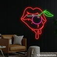 thumbnail image 2 of Glowneon Sexy Lips Neon Sign, Sexy Mouth Led Sign, Cherry Neon Light, Fruit Shop Decor, 2 of 5