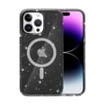 thumbnail image 4 of ShellTech for iPhone 13 Pro Max Case Clear Magnetic Glitter Compatible with Magsafe, Sparkle Bling Hard Magnet Mag Cover Non-Yellowing, Shiny Cute Phone Case for Women Gilrl,Gray, 4 of 7