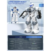 RC Robot Toys for Kids,Large Programmable Remote Control Smart Walking Dancing Robot Toy Gift with Gesture & Sensing for Age 6 7 8 9 10 Year Old Boys for Birthday Gift Present