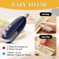 thumbnail image 3 of START MAKERS Mini Bag Sealer for Sealing and Cutting, 2Pcs Bag Sealing Machine for Plastic Bag Snack Bag Food Storage (White+Blue), 3 of 7
