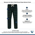 thumbnail image 4 of Bottoms Out  Plaid Flannel Open Bottom Pants (Men), 4 of 4