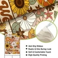 thumbnail image 4 of diyeu Welcome Spring Summer Groovy Flowers Small Decorative Garden Flag, Boho Colorful Hippie Vintage Floral Yard Lawn Outside Decor, Retro 60s 70s Outdoor Home Decoration Double Sided 12 x 18, 4 of 6