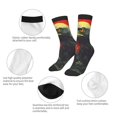 thumbnail image 3 of Honeii Hawaiian Style Bald Eagle Print Children's Colorful Socks,Unisex Kids and Toddlers' Cushioned Sock,Kids Athletic Crew Socks,for Everyday Wear and Sports, 3 of 5