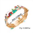 thumbnail image 3 of NICKSUN Christmas Enamel Stretch Bangle Bracelet for Women, Snowman Xmas Tree Sleigh Enamel Statement Bracelet, Festive Holiday Costume Jewelry for Party Christmas Gift Stocking Stuffer, 3 of 7