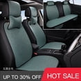 thumbnail image 2 of Fundas de asiento de cojín de asiento de coche de tela de lino de uso general para las cuatro estaciones, conjunto completo de accesorios para coche, cojín de asiento, 2 of 5