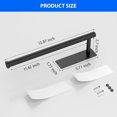 thumbnail image 5 of Paper Towel Holder Under Cabinet, Self-Adhesive,No Drilling, Stainless Steel, Wall-Mounted for Kitchen and Bathroom, Easy Install, Durable, Space-Saving, Ideal for Home, RV (Black, 1 Pack), 5 of 14
