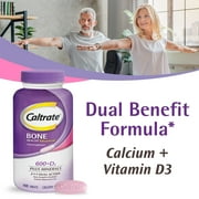 Caltrate 600+D3 Plus Minerals Calcium Vitamin D Supplement - 120 Count for Bone Health