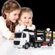 thumbnail image 4 of Remolque De Control Remoto, Camión Transportador RC Desmontable De Plástico Recargable Por USB Multifuncional Con Efectos De Sonido Ligeros Para Niños Para Cumpleaños, 4 of 7