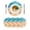 Blue, variant on Ocean Beach Round 13 Inch Placemats Set of 2, Starfish Sea Waves Coastal Seaside Sand HeatResistant Non Slip Place Mats for Dining Table, Wipeable Braided Kitchen Table Mats for Housewarming