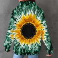 thumbnail image 6 of Tqcoqu Women's Tie Dye Waffle Knit Hoodie,Drawstring Hood Long Sleeve Casual Pullover Plus Size Sweatshirt with Kangaroo Pocket, 6 of 6