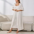 thumbnail image 6 of iHPH7 Silk Nightgown and Robe Set Pajama Sets for Women 2 Piece Long Nightgowns for Women Robe Sets for Women's Sleepwear, C XL, 6 of 8
