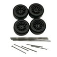 thumbnail image 3 of STARTIST 4 Pieces RC Car Wheels and Tires RC Alloy Car Accessories Replacement Wheels Model RC Upgrade Part for 1:64 Scale Spare Parts Black C, 3 of 8