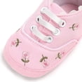 thumbnail image 4 of Zapatos De Bebé Niña Encaje Floral Bordado Suave Elástico Vendaje Zapatos De Bebé Para Diario Yuarrent BA001403-06, 4 of 6