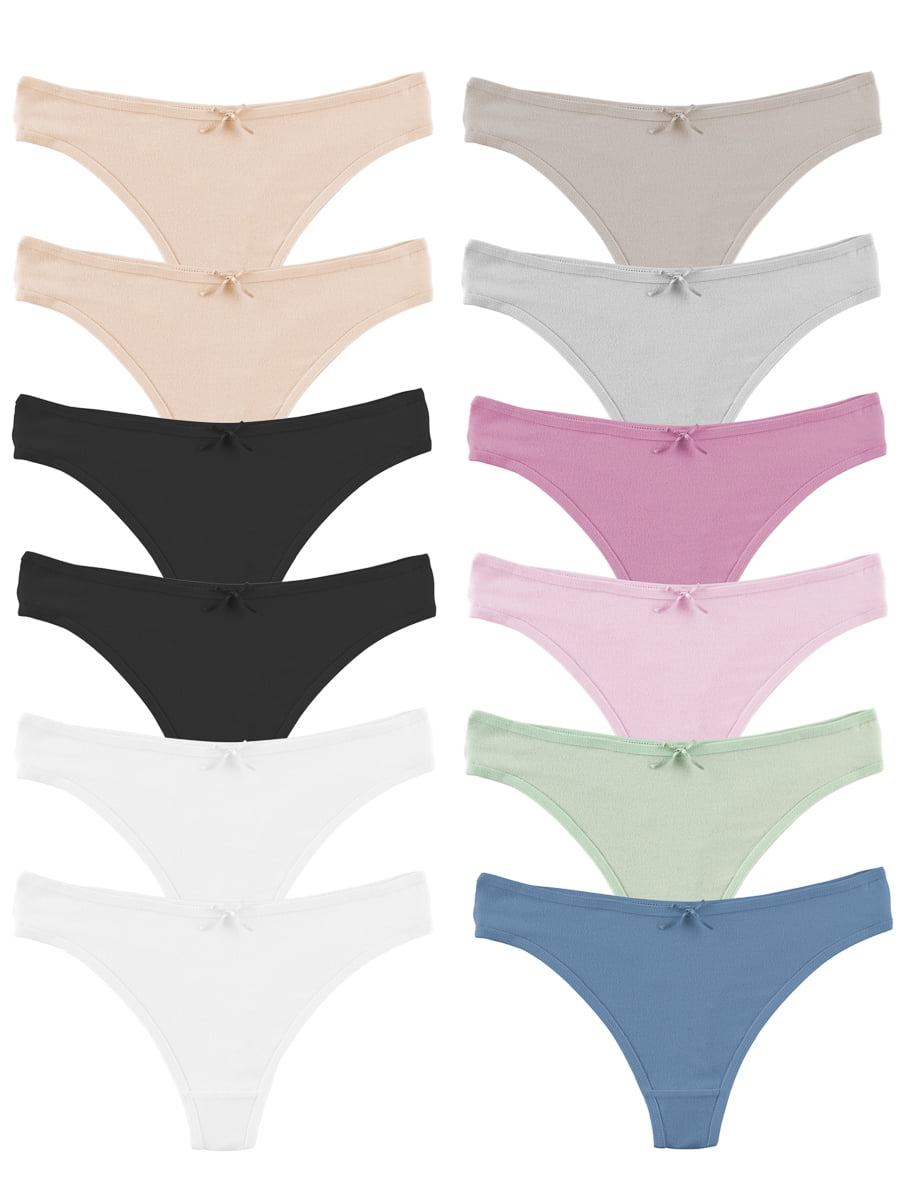 3 7 10 Pcs Lot Women's Cute Cotton Briefs Panties Comfort Underwear,XS S M 