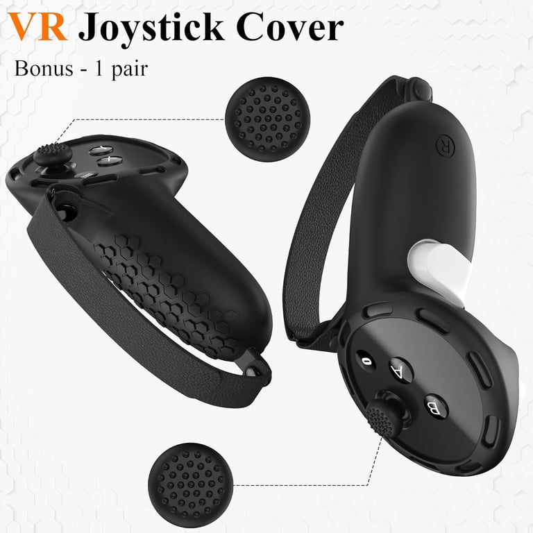 Silicone Grip Cover for Oculus Quest 3, Protector Cover with