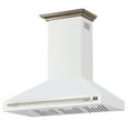 thumbnail image 4 of Forno Aria 48 Inch Wall-Mounted Range Hood in White, 4 of 5