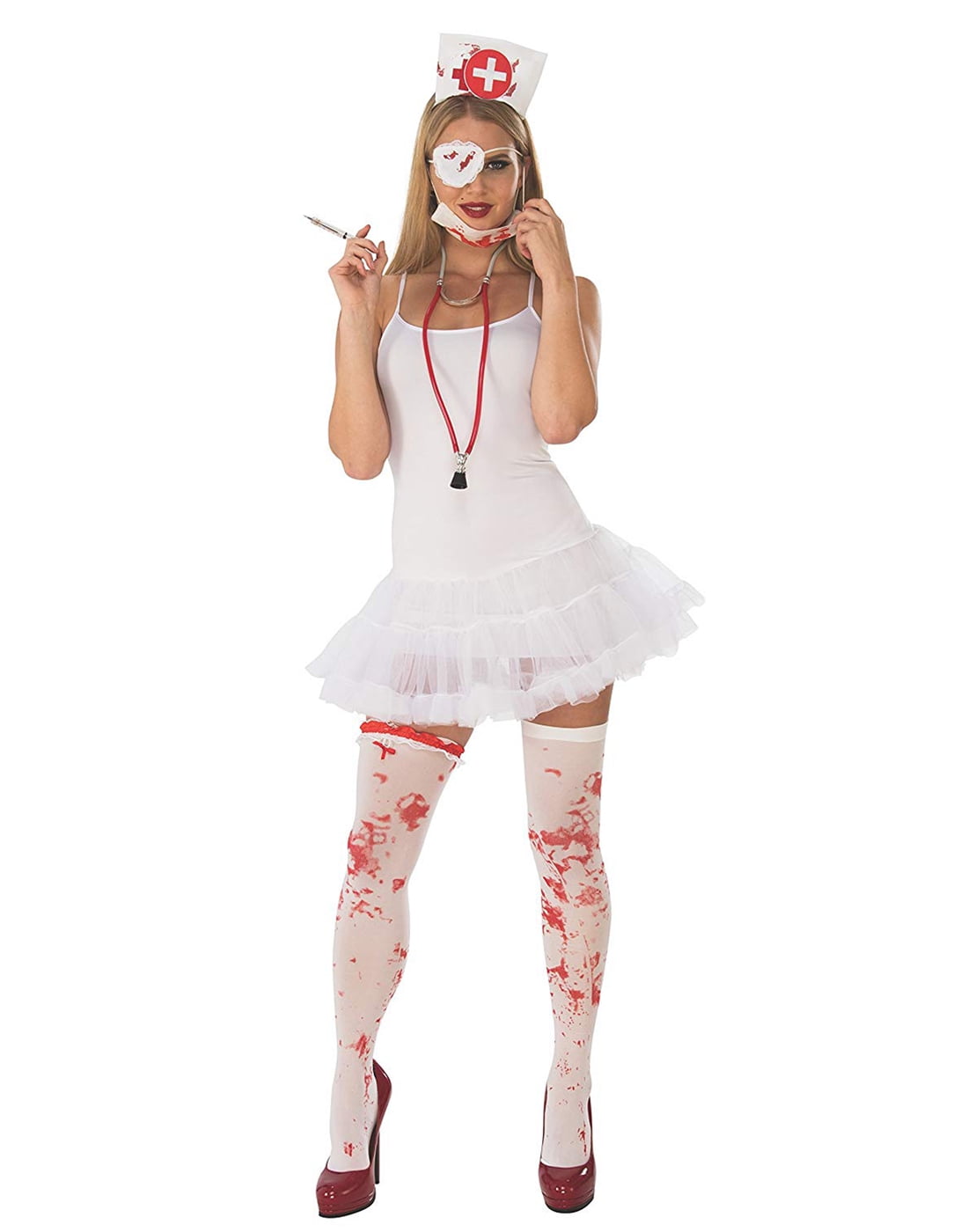 Bloody Nurse Womens Adult Deluxe Dead Doctor Costume. 