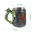 thumbnail image 3 of Clearance Glass&Bottle under $20 Beer Tankard Coffee Mug For Dragon Lovers Collector Ideas Beer Mug Novelty St. Day Decoration, 3 of 6