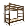 thumbnail image 3 of Homestead Collection Twin over Twin Bunk Bed, Stain & Clear Lacquer Finish, 3 of 8