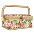 thumbnail image 2 of Comfortable Household Sewing Basket, Sewing Basket, Double-Layer For Scissors Buttons, 2 of 8