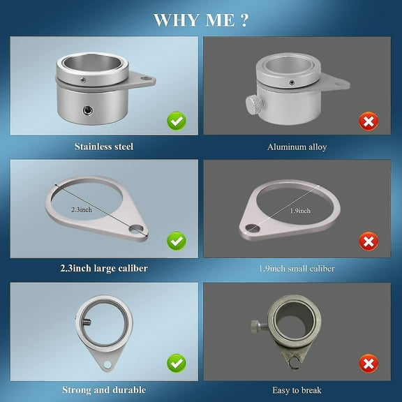 2 Pack Aluminum Alloy Flag Pole Rings, 360 Degree Rotating Flagpole Flag Mounting Rings Spinning Flag Pole Kit With Carabiner For 0.751.00 Inch Diame