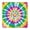 Rainbow Tie Dye, variant on Colorful Rainbow Tie Dye Spiral Pattern Square Fitted Tablecloth with Elastic Edge,Square Table Cover,Washable Elastic Table Cover for Home Kitchen Party Decor 34"x34"
