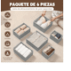 thumbnail image 2 of 6 Pcs Cajas De Almacenamiento Y Organizador De Ropa En Tela Xtellar gris, 2 of 3