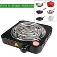 thumbnail image 6 of Autoez 1000W Electric Single Burner with 5 Level Temperature Control Portable Electric Stove for Home Dorm Office, 6 of 9