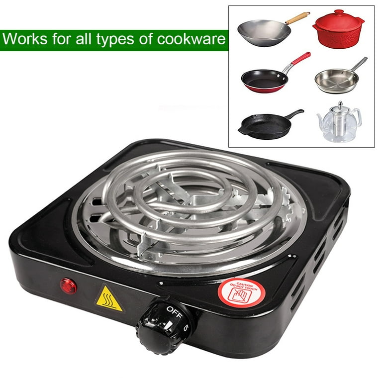 1000W Single Electric Stove Burner Travel Compact Small Hot Plate