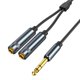 thumbnail image 3 of 6.35mm 1/4 Inch Stereo Plug Male To Dual Jack Female Y-splitter Cable Audio Cord Dz, 3 of 5