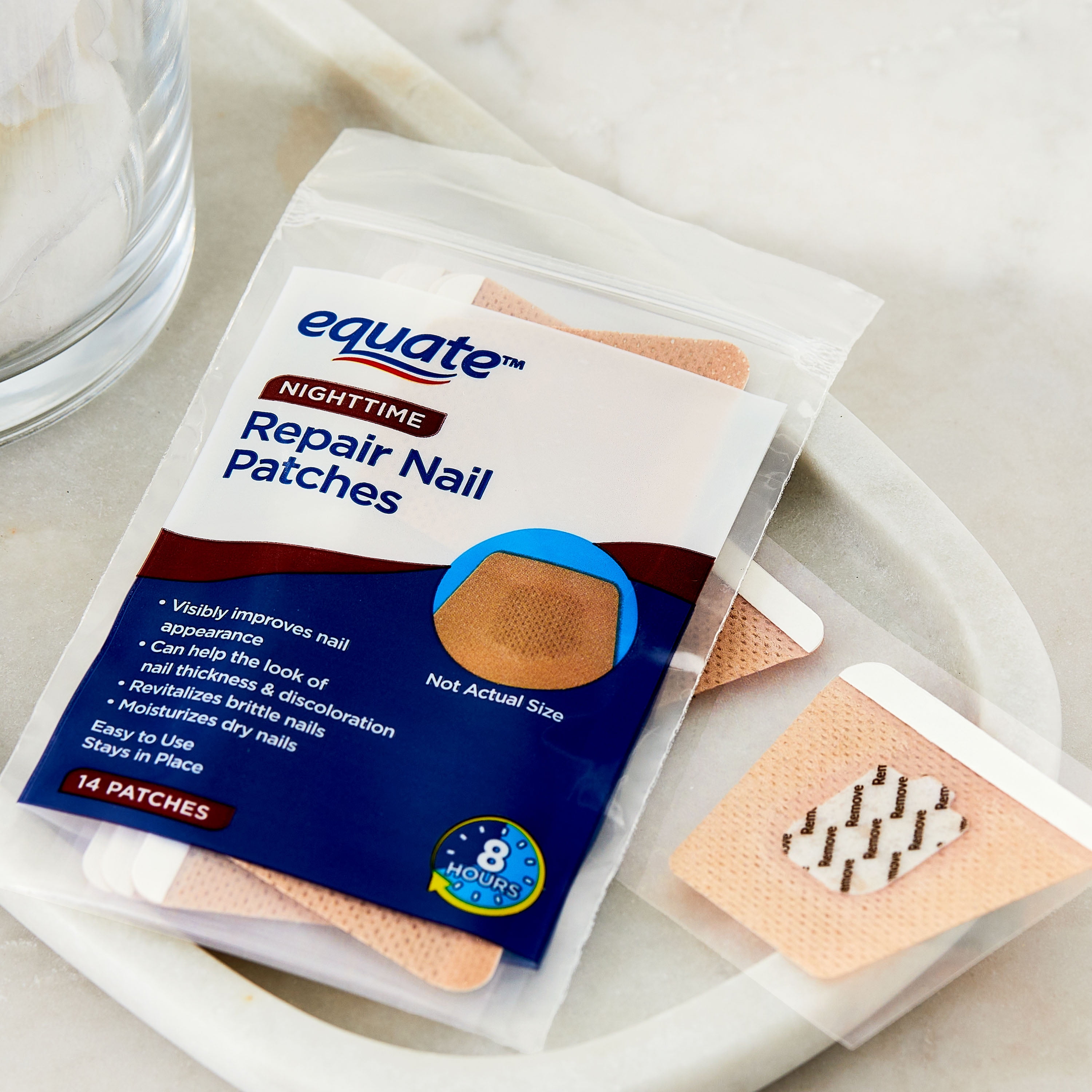 Equate Nighttime Repair Nail Patches, 14 Count, Compare to Kerasal® Nighttime Renewal Patch