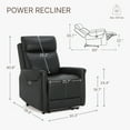 thumbnail image 4 of CHITA Wall Hugger Power Recliner with USB Ports for Living Room, 4 of 9