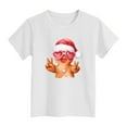 thumbnail image 3 of UYYX White Shirt Girls Girls Tops Size 6 Girls Short Sleeve T Shirts Kids Summer Tops Crewneck Tees 9-10 Years, 3 of 3