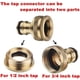 thumbnail image 4 of Conector de grifo de riego con rosca BSP 2 en 1 de 3/4'' y 1/2'' de latón Rawiri, adaptador de grifo roscado, paquete de 2, 4 of 6