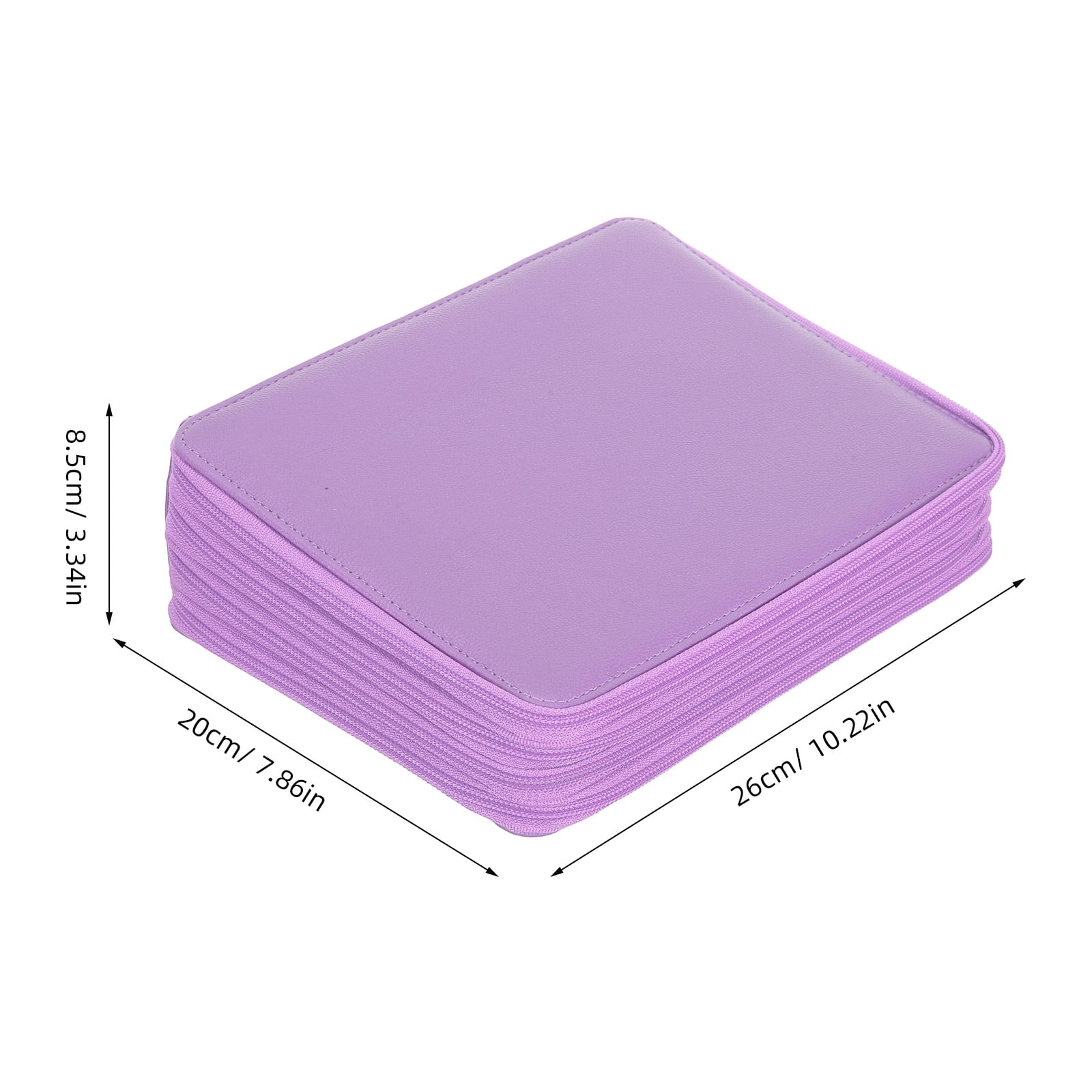 OUNONA Large Capacity Pencil Case with Multi-Layer Zipper Compartments for Pens, Markers, and Stationery Storage