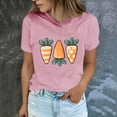 thumbnail image 2 of Plebaso T-Shirts de Pâques pour Femmes Manches Courtes Graphiques Hauts Imprimés Décontractés Mode pour Femmes, 2 of 6