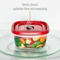 thumbnail image 6 of Rubbermaid Easy Find Vented Lids Food Storage Containers, 18-Piece Set, Racer Red, 6 of 6